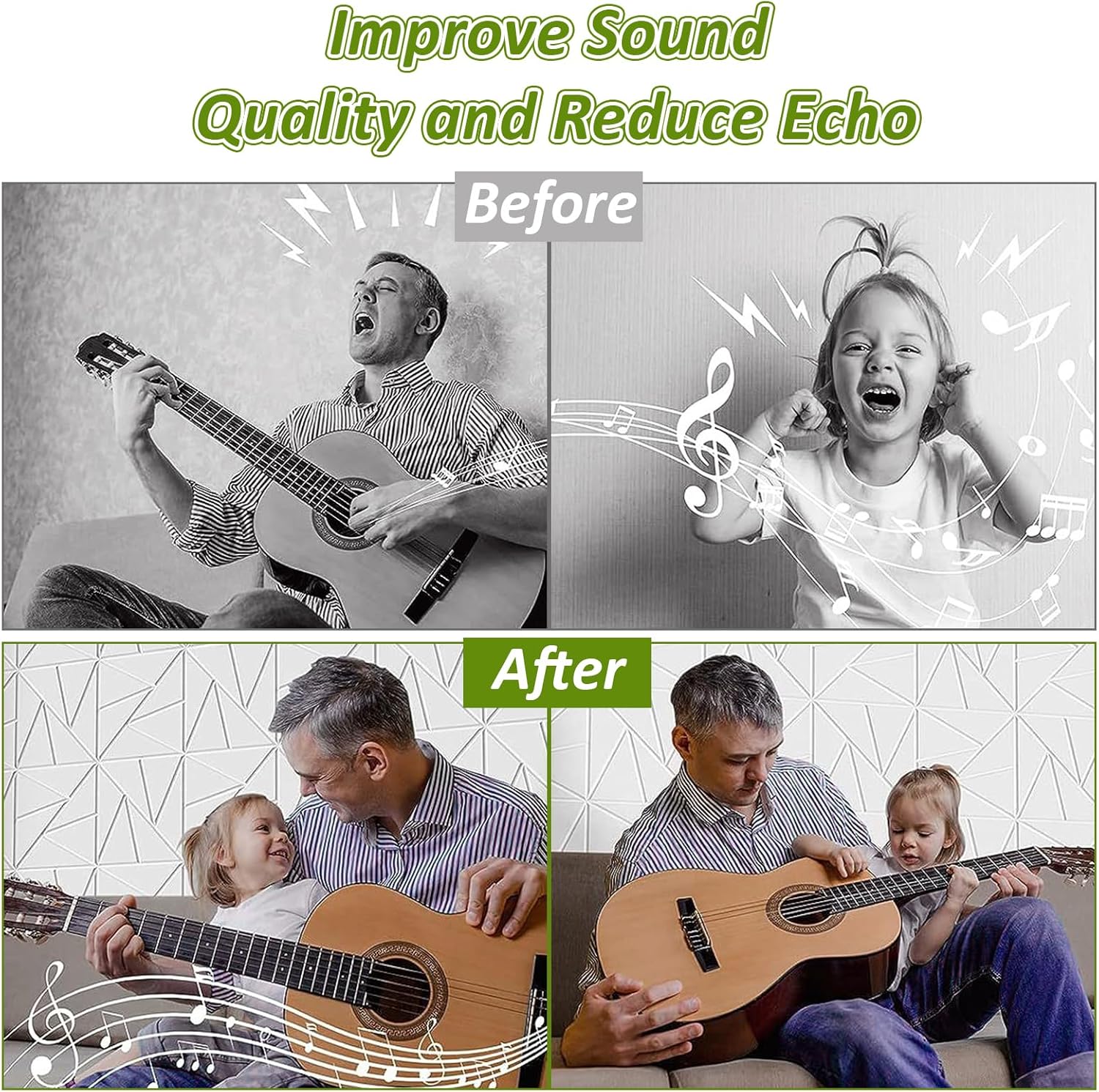 18 PCS White Sound Proof Panels for Walls 12x12x0.4 Inch High-Density Foam White Acoustic Wall Panels Sound Absorbing Sound Deadening Panels Self-Adhesive Soundproof Wall Panels for Studio - Image 4