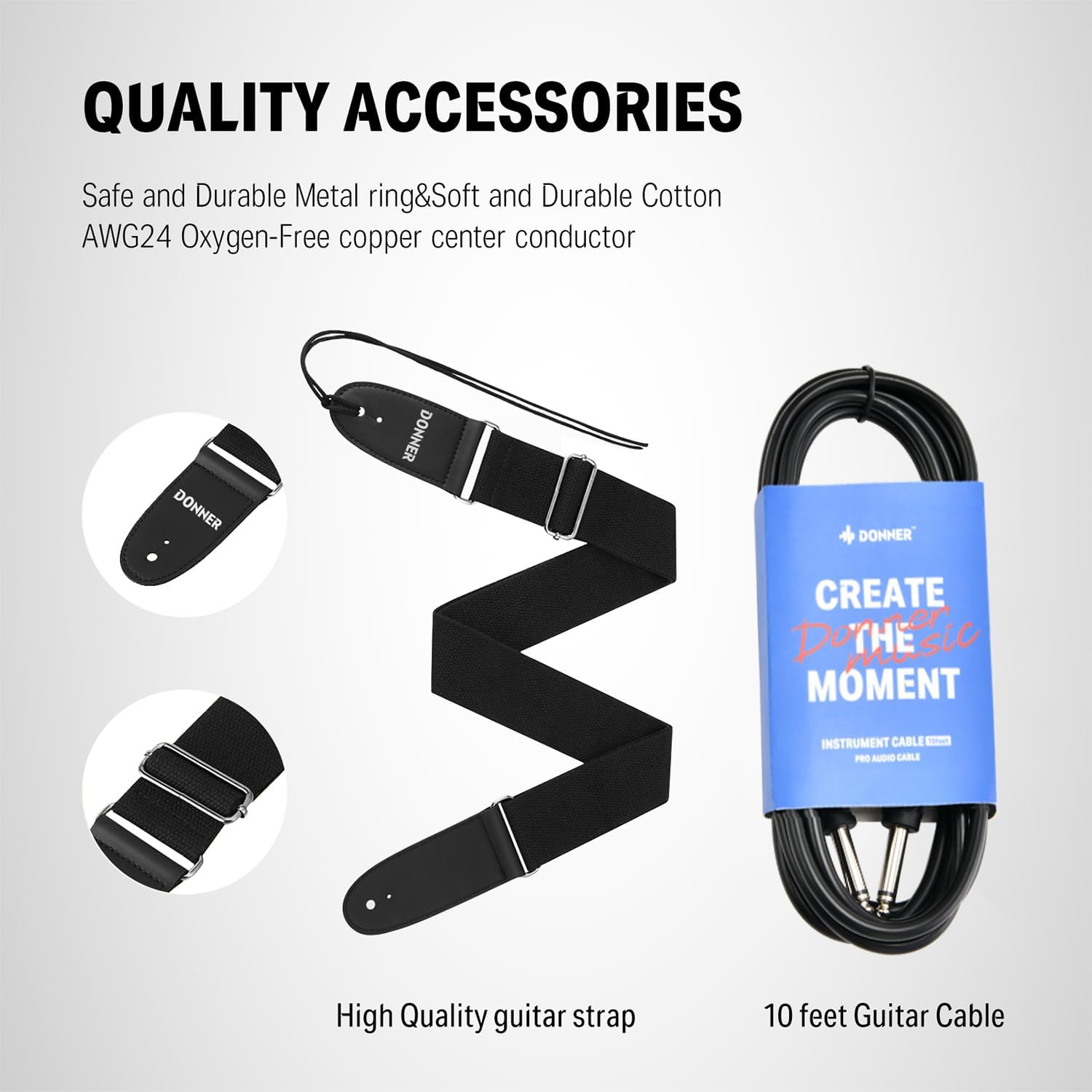 Donner 39 Inch Jazz Electric Guitar TL Thinline F Hole Beginner Full Size Hollow Guitar with H-H Pickups,Bag, Strap, Cable,Sunburst(DJC-1000S) - Image 6