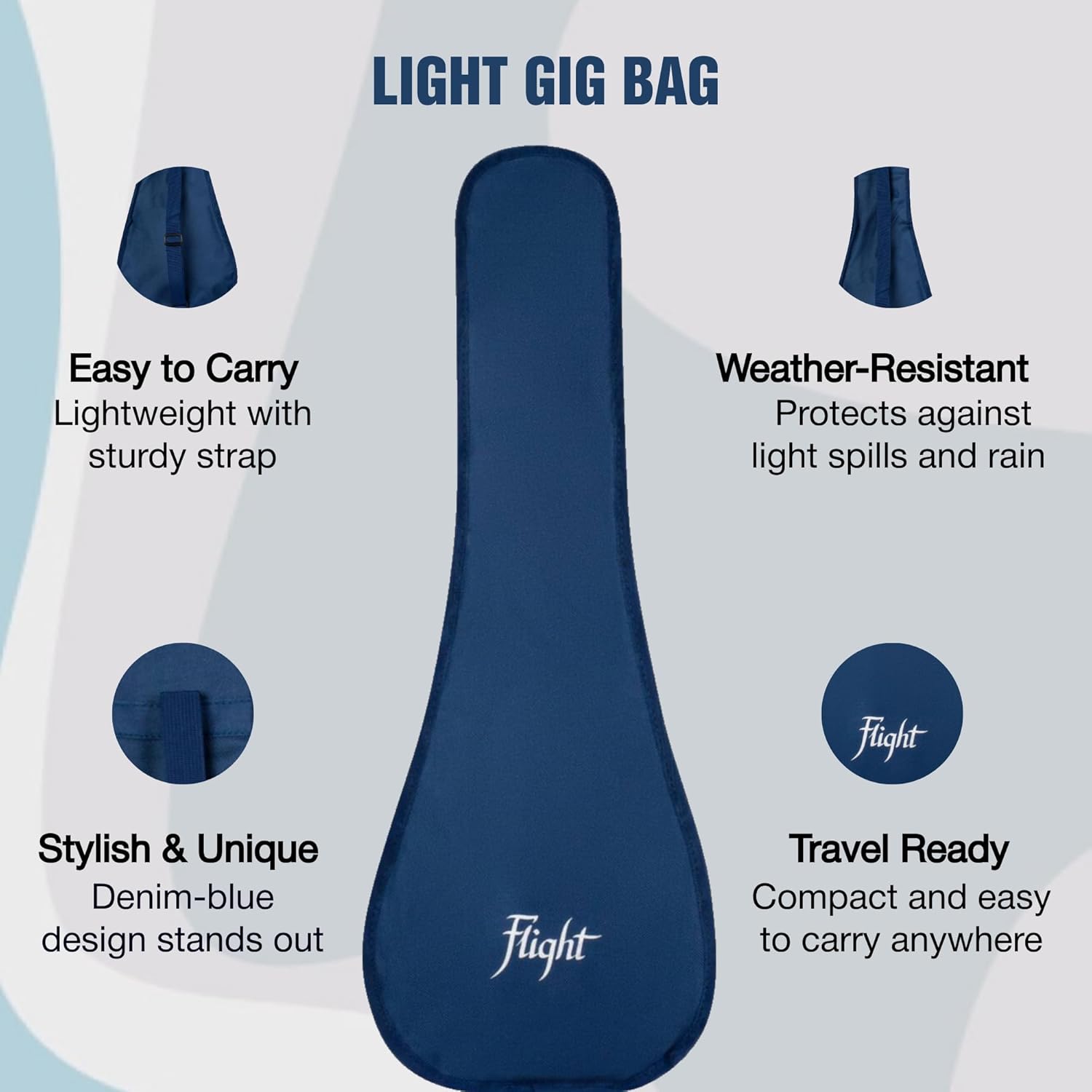 Flight TUS50 Travel Ukulele - Walnut Top - Image 6